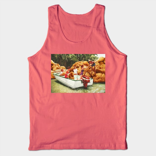 Fried Chicken Drive-thru Tank Top by Vertigo Artography